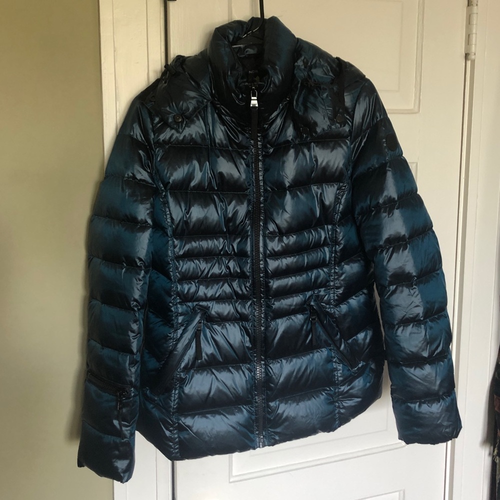 Andrew Marc 650 fill puffer jacket - green